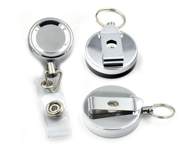 Metal Retractable Id Card Holder