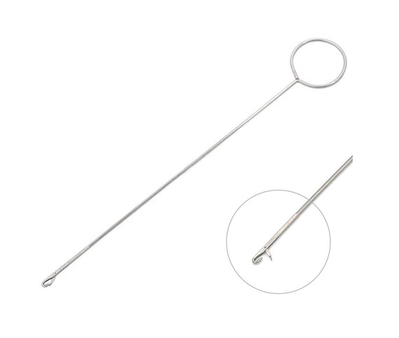 10 Pcs Sewing Loop Turner Hook, Stainless Steel Loop Turner Long Loop  Turner Tool with Latch for Fabric Tube Straps Belts Strips DIY Accessories