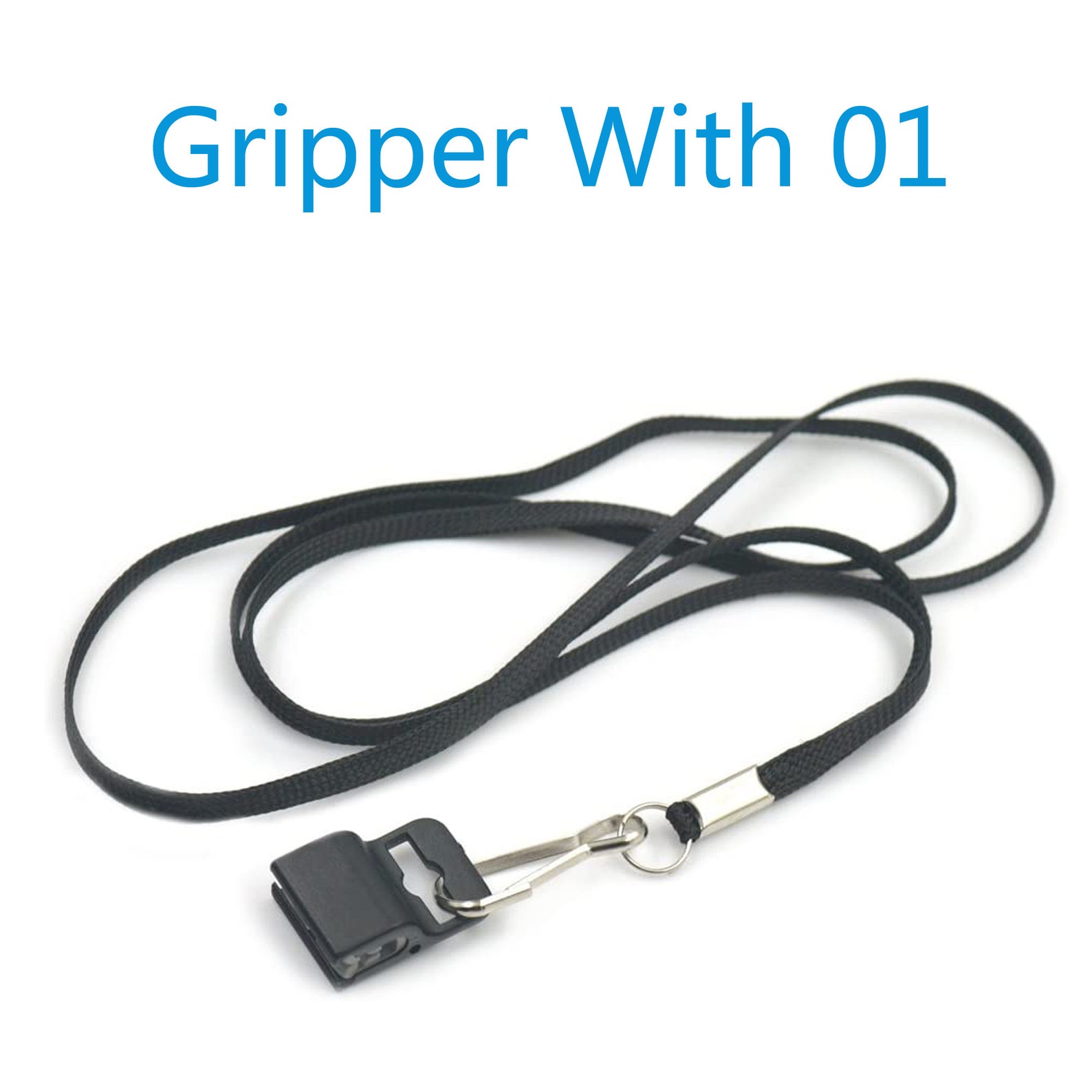 Gripper ID Badge Card Holder Plastic Black Clamp for Lanyards Etsy