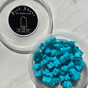Gourmet Sweet Iced Above Flavored Gummy Bears NO SPICE MIXTURE Blue Raspberry