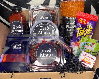 Iced Above Michelada Combo Pack with Chamoy and spicy candy