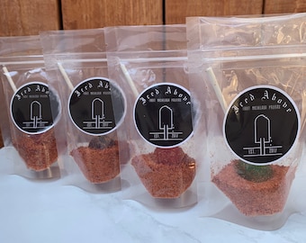 Gourmet Sweet and Savory lollipops dipped in Homemade spice seasoning