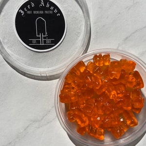 Gourmet Sweet Iced Above Flavored Gummy Bears NO SPICE MIXTURE Orange