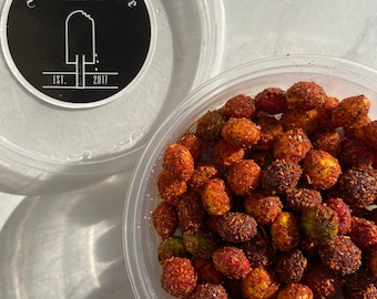 Gourmet Sweet Spicy and Savory Skittles each coated in Iced Above homemade spice mix