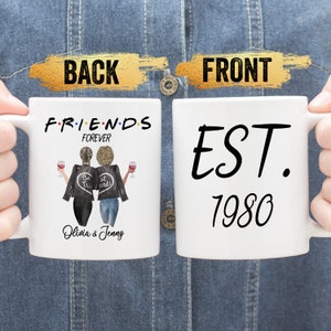 Personalized Friends Forever Mug, Bestie Coffee Mug, Friendship Mug, BFF, Gift for Best Friend, Friends Mug, Best Friends Mug