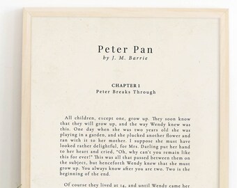 Peter Pan Book Quotes This Item Is Unavailable | Etsy