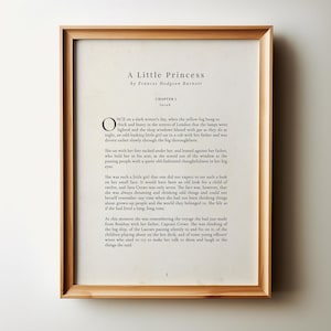 A Little Princess Nursery Art: Vintage Book Page Printable (Digital Download)