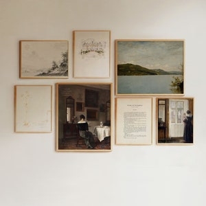 Stolz und Vorurteil Galerie Wand Kunst Set von 5: Vintage Jane Austen Literarische Drucke (Digitaler Download)