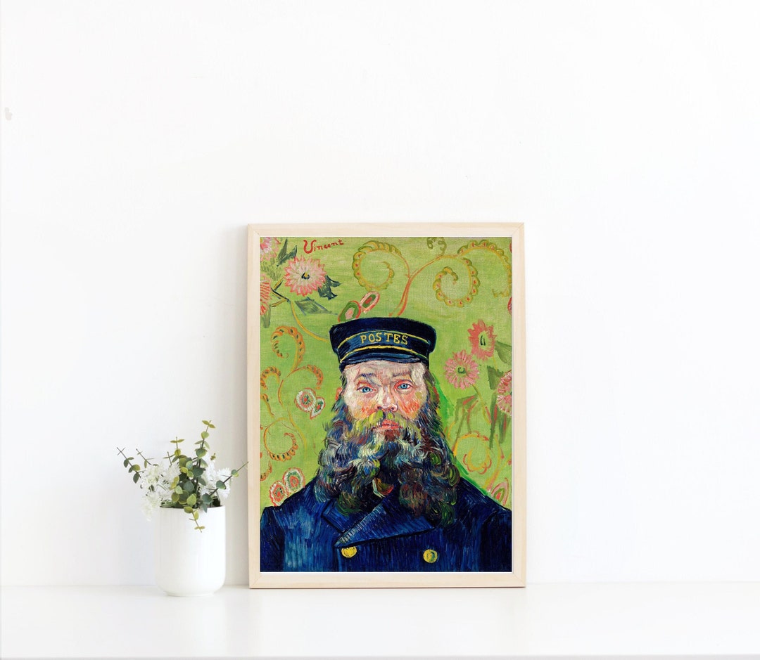 Vintage Portrait Oil Painting Van Gogh Postes Postman - Etsy