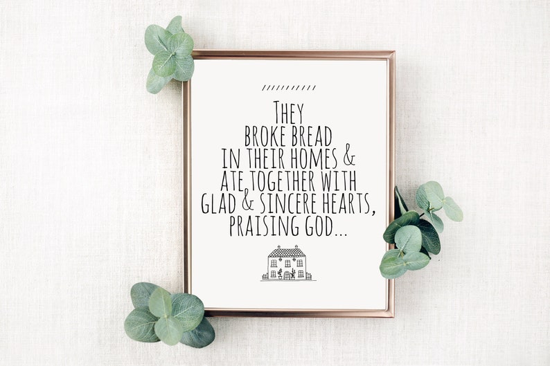 Bible Verse Wall Art Christian Housewarming Gift They Etsy