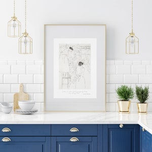 Jane Austen Print: Northanger Abtei, Vintage Familienzeichnung (Digitaler Download) Bild 5