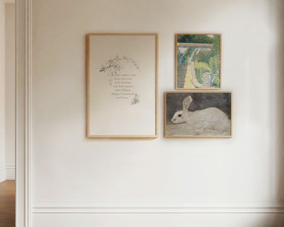 Peter Rabbit Nursery Art Prints, Beatrix Potter Set (Printable)