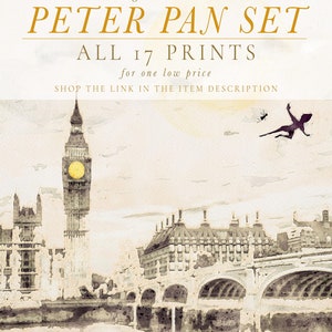 Also available, is our entire Peter Pan set for one low price. With this set you would get access to all 17 prints, plus all future designs. You can shop this set by following the link in the item description.