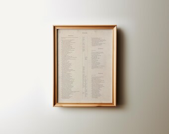Psalm 23 Vintage Bible Page Art: Christian Farmhouse Decor (Printable)