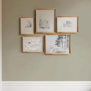 Winnie the Pooh Nursery Prints, 20+ Vintage Antique Drawings and Quotes (Digital Downloads) image 3