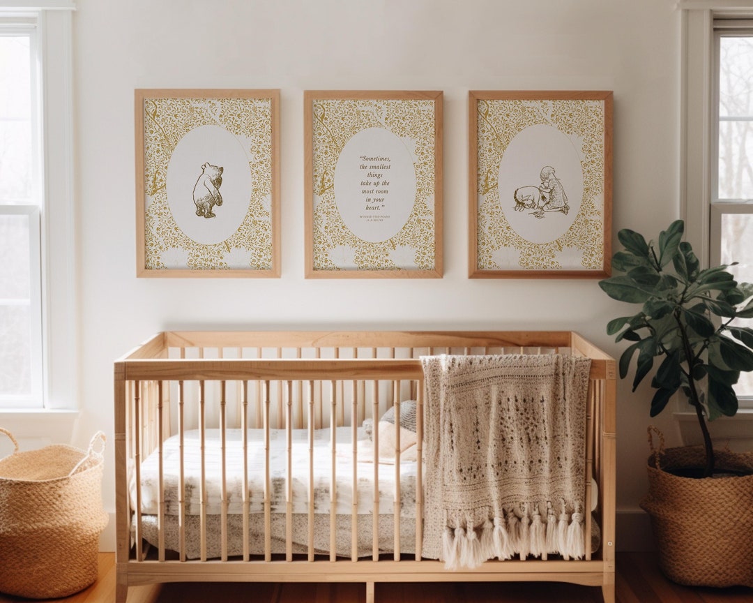 Winnie the Pooh Nursery Art Prints: William Morris Style (digital ...
