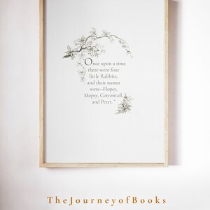 Peter Rabbit Nursery Art Set of Five, Beatrix Potter Quote, Children's ...