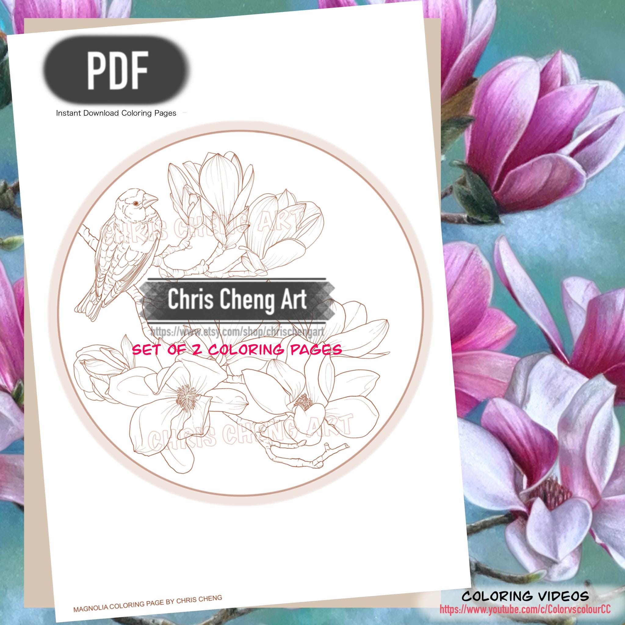 Bloem kleurplaat - Etsy België, image size:2048x2048