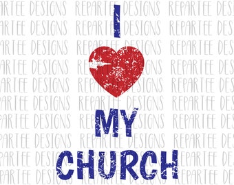 Download I Love My Church Etsy