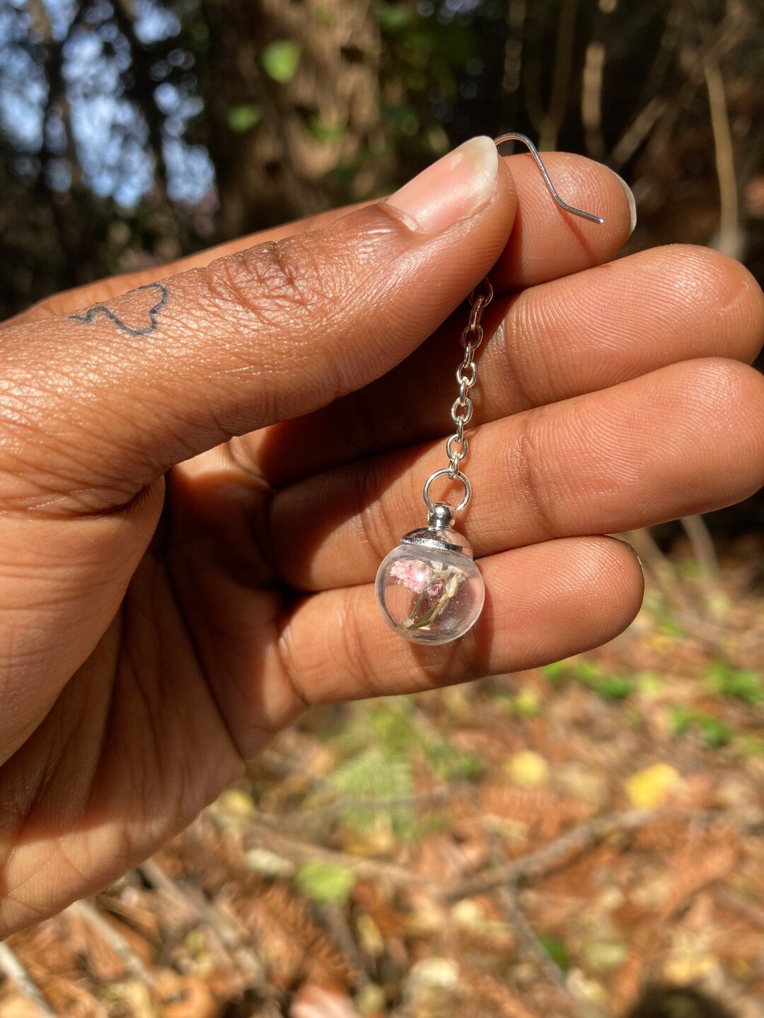 Enchanted Forest Jewelry Terrarium Earrings Mosscore Dried Etsy