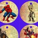 MARVEL SUPERHERO CHARACTER Personalised Christmas Tree Decoration ...