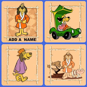 HONG KONG PHOOEY Character Personalised Wooden Coaster, Customised Wooden Coaster, Custom Printed Wooden Coaster