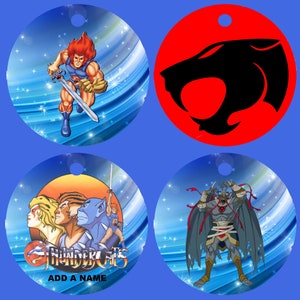THUNDERCATS CHARACTER Personalised Christmas Tree Decoration, Custom Printed Christmas Tree Decoration