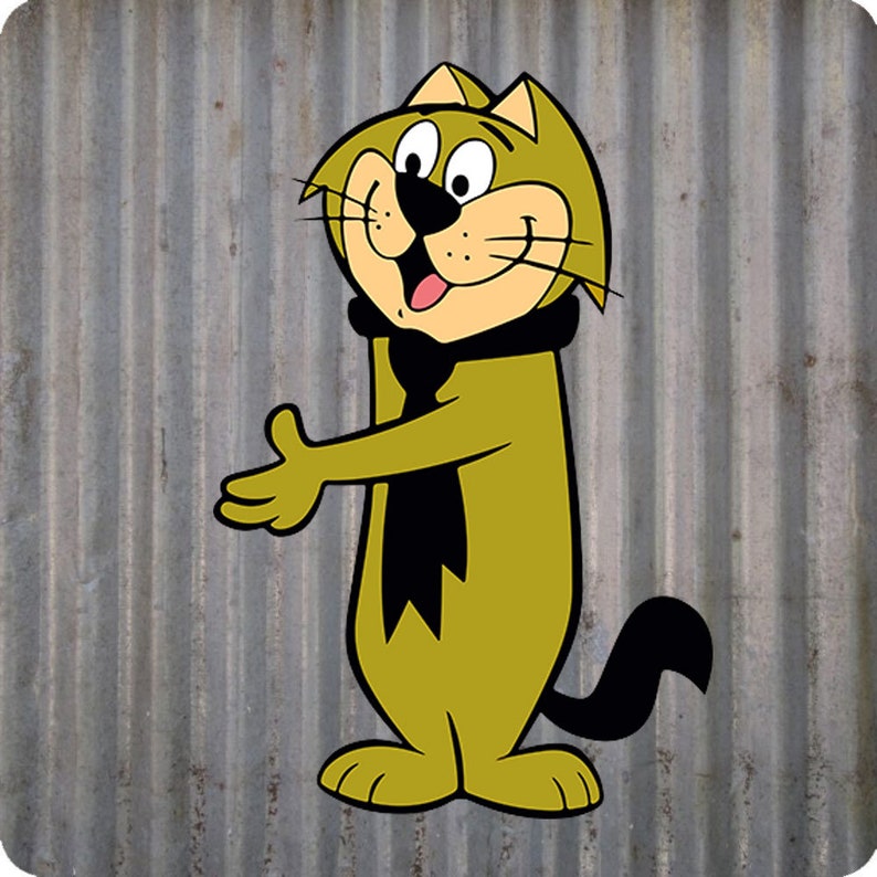 TOP CAT and FRIENDS Character Personalised Wooden Coaster, Customised Wooden Coaster, Custom Printed Wooden Coaster Spook