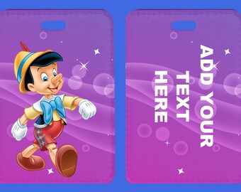 DISNEY CHARACTER Personalised Luggage Tags, Custom Printed Luggage Tags, Disney