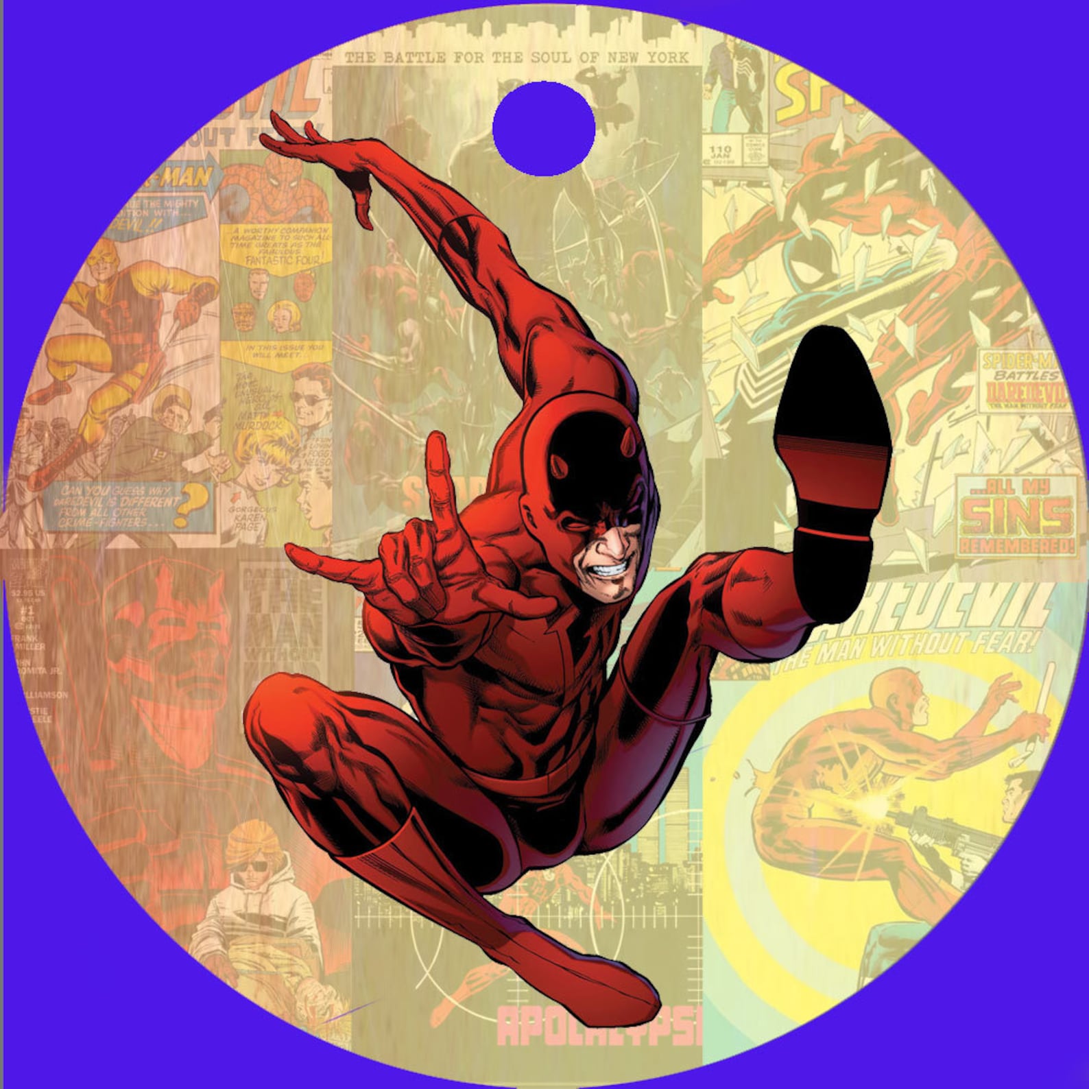 MARVEL SUPERHERO CHARACTER Personalised Christmas Tree Decoration ...