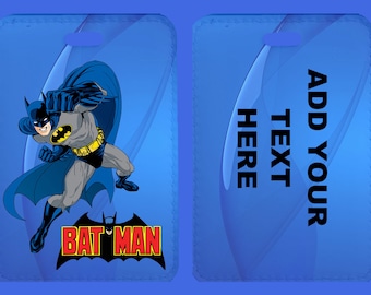 DC SUPERHERO Personalised Luggage Tags, Custom Printed Luggage Tags