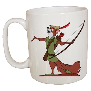 ROBIN HOOD CHARACTERS Personalised Mug, Customised Mug, Custom Printed Mug, Disney