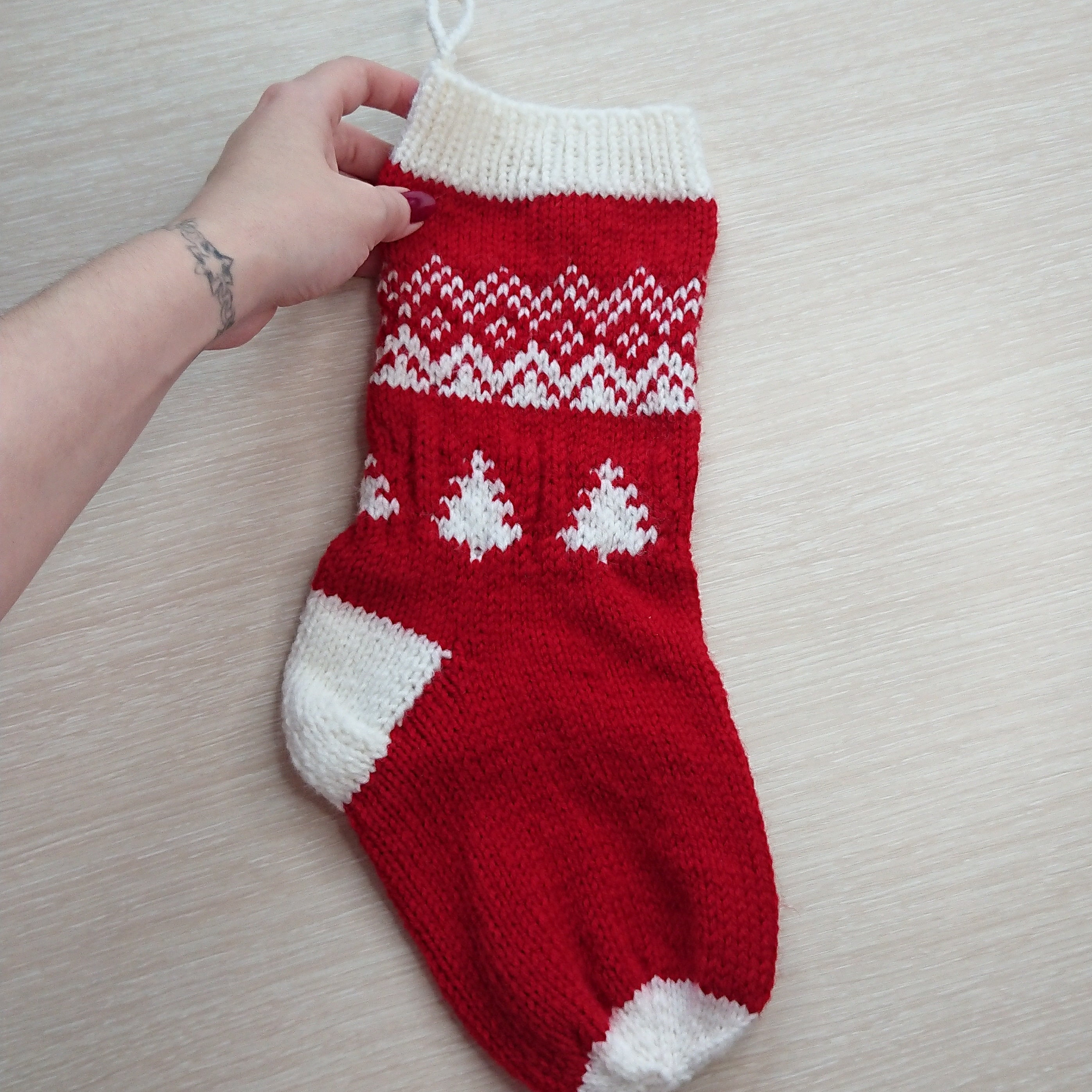 Knitting Pattern Christmas Socks Christmas Decor Pattern Etsy