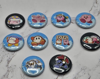 Eclectic Kirby, Mario and Social Pins
