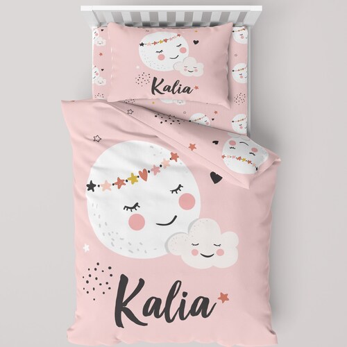 Custom Rainbow Bedding Set Girl Children Bedding Setbaby Cot Etsy