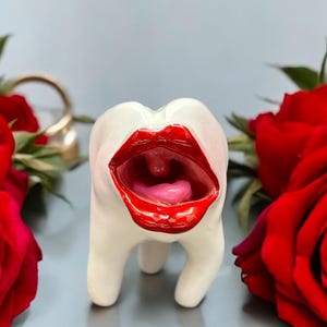 Funny Molar Tooth Sculpture original handmade pop art
