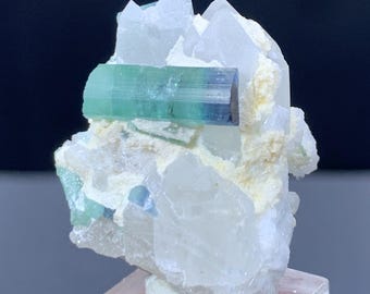 ブルーインディコライトトルマリン結晶：アフガニスタン産原石、32.15