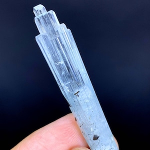 Transparent Sky Blue Color Aquamarine with Schorl from Shigar valley Skardu Pakistan - 09 gram