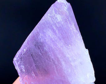 クンツァイト標本、ピンク色のクンツァイト結晶とクォーツ、鉱物標本
