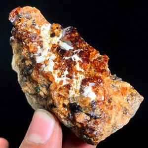 Natural Red garnet crystal specimen from skardu Pakistan 120 Gram-