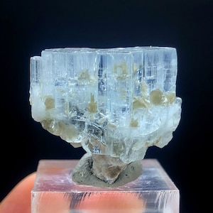 Blue Aquamarine Crystals With Muscovite Mica, Raw Aquamarine, Aquamarine Stone, Aquamarine From Nagar Valley Skardu Pakistan - 63.15 cts
