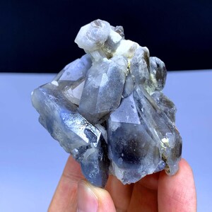 Natural Indicolite Blue Quartz Cluster from Afghanistan - 120 gram