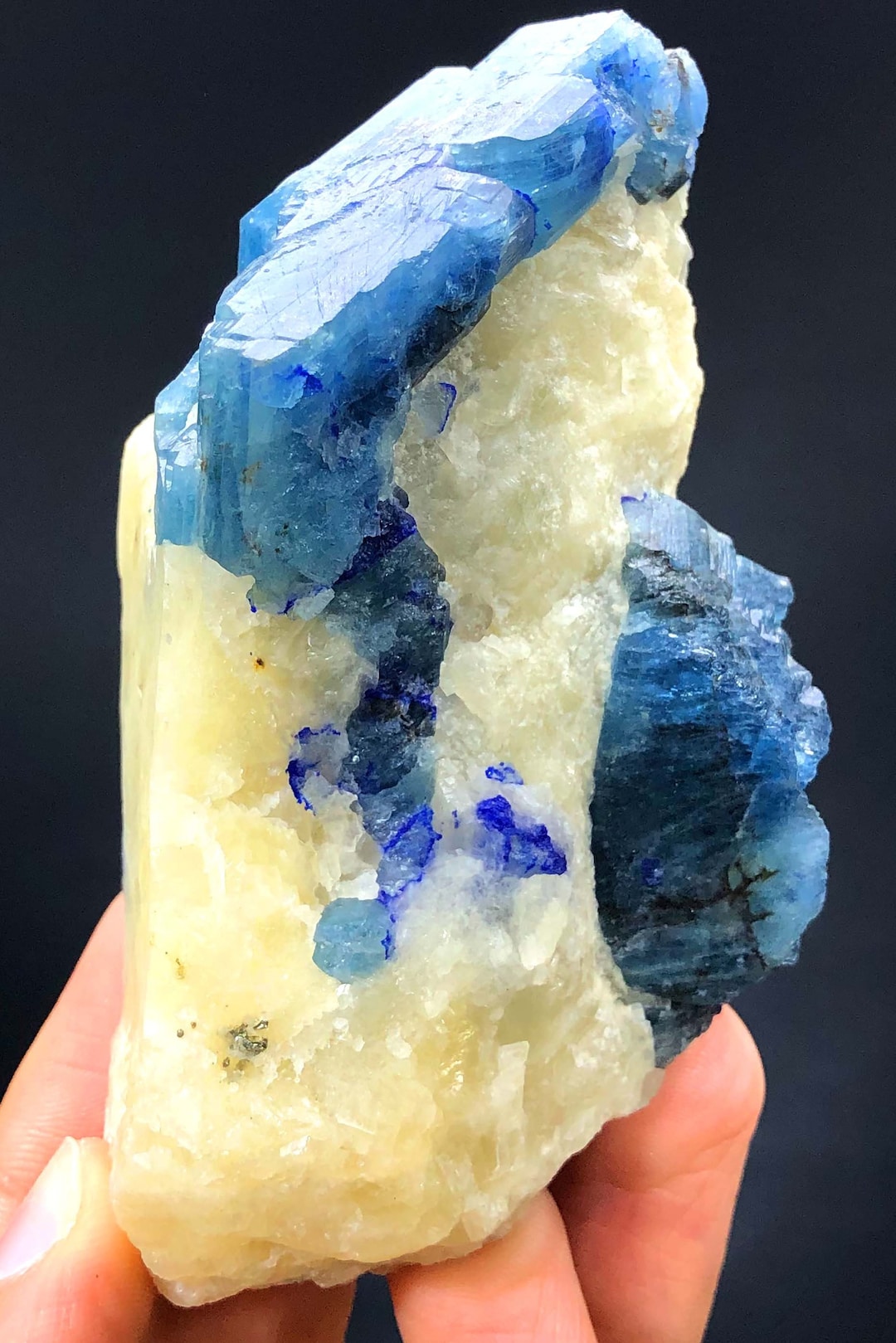 Natural Blue Color Sodalite on Matrix, Sodalite Sepecimen, Raw Mineral ...