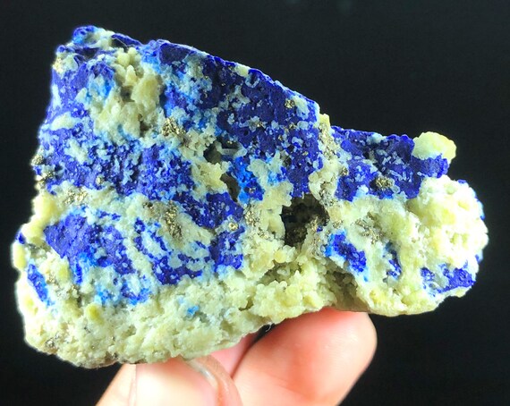 アフガニスタン産天然ラズライト鉱物標本 - 125 グラム。 - Etsy 日本