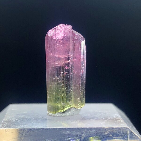 Terminated Bicolor Tourmaline Crystal, Natural Tourmaline, Tourmaline Gemstone, Tourmaline From Paproke Afghanistan - 4.50 Carats