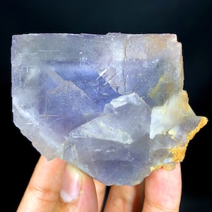 Natural Purple Phantom Fluorite Crystal, Raw Mineral, Fluorite Specimen, Fluorite From Balochistan Pakistan - 259 gram