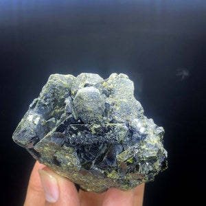 Natural Epidote , Epidote Specimen ,  Epidote Crystals Cluster, Epidote For sale , Epidote  from Skardu Pakistan - 234 Gram
