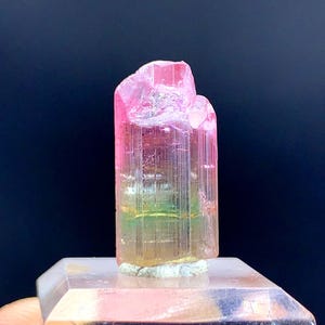 Natural Bicolor Tourmaline Crystal from Paprok Afghanistan - 20.95 carats