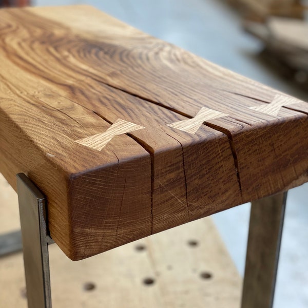 Bespoke mini bench - dresser seat - Solid oak -