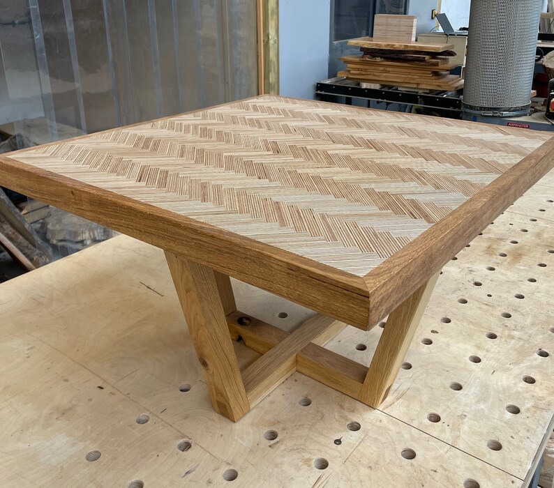 Birch Plywood Coffee Table With Solid Oak Trim Recycled Etsy UK